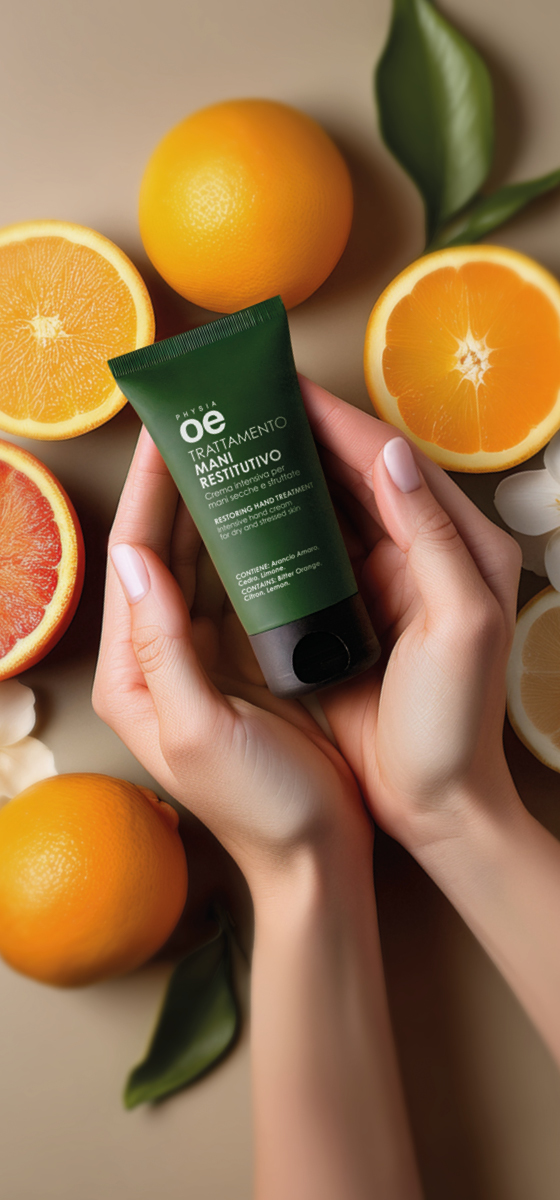 immagine crema mani ambientata 